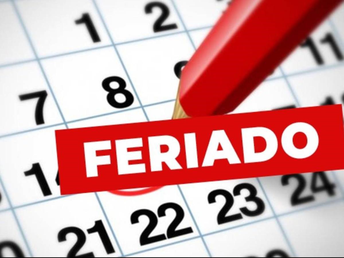 Día no laborable - Feriado nacional